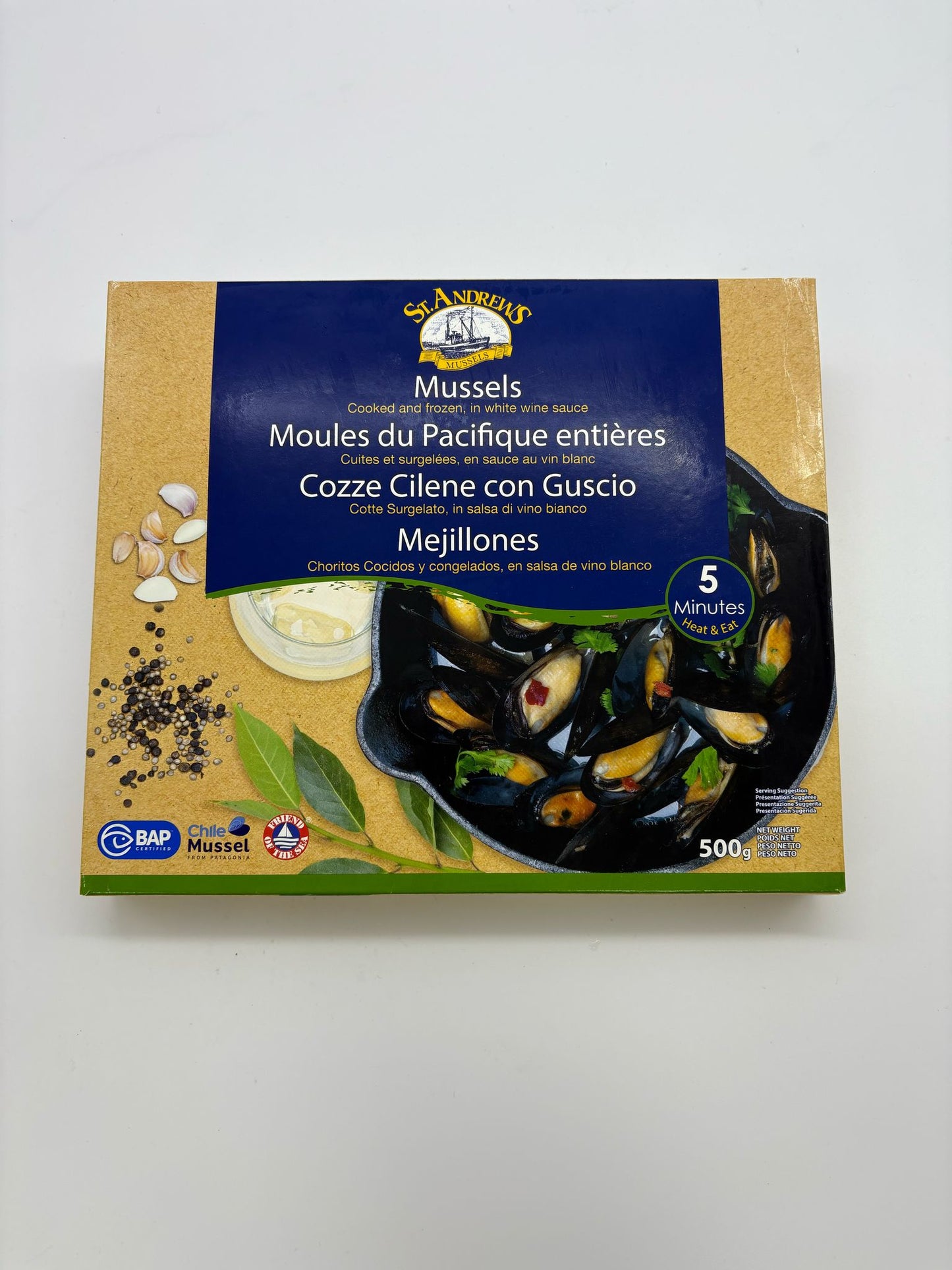 Chilean Whole Shell Blue Mussel Liquor