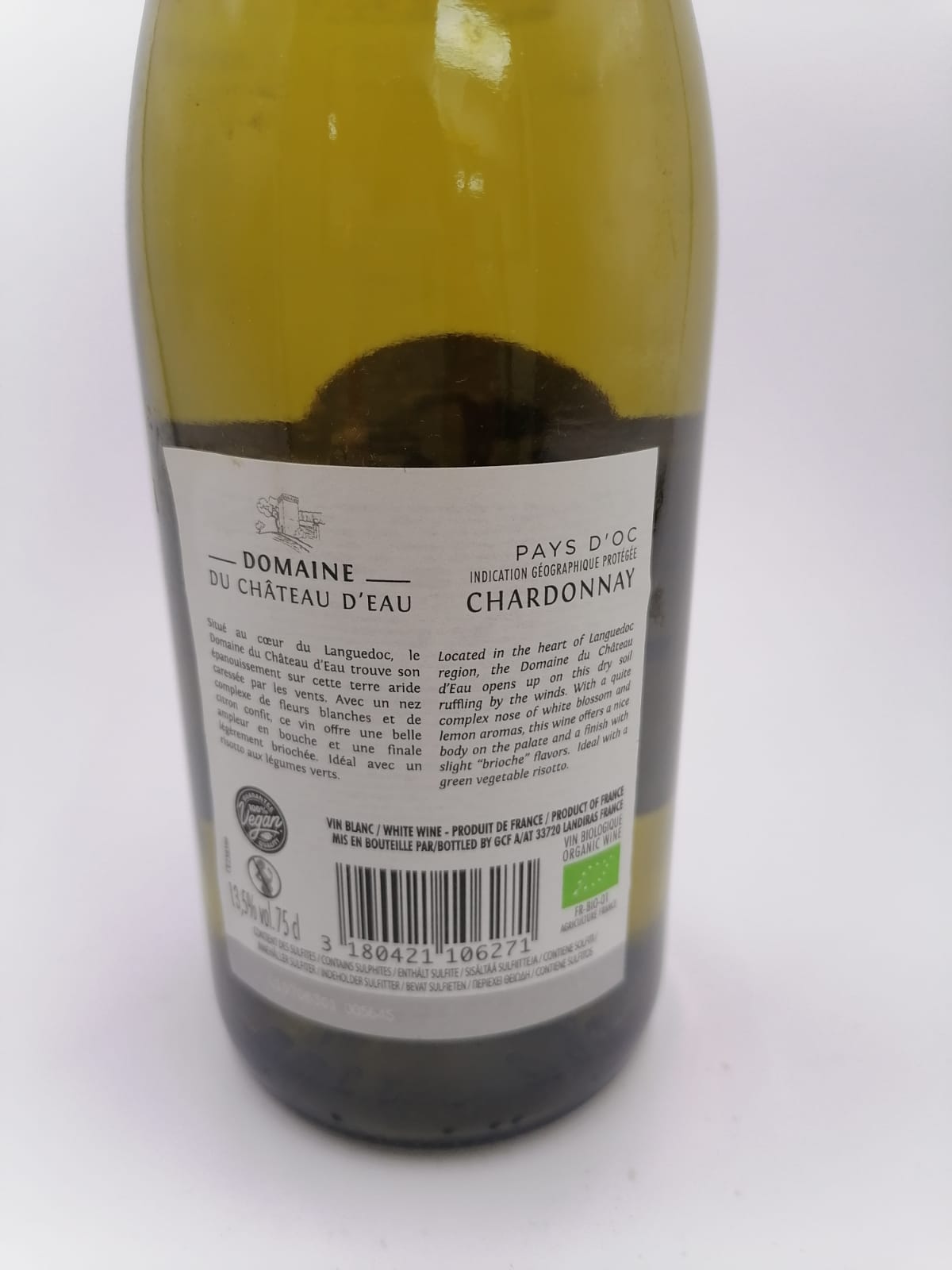 Du Chateau D'Eau Chardonnay Pays d'Oc IGP (W)