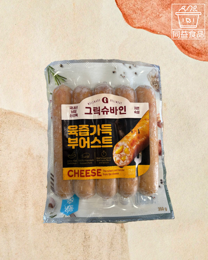 Korean Lucky Pig German-style cheese sausage