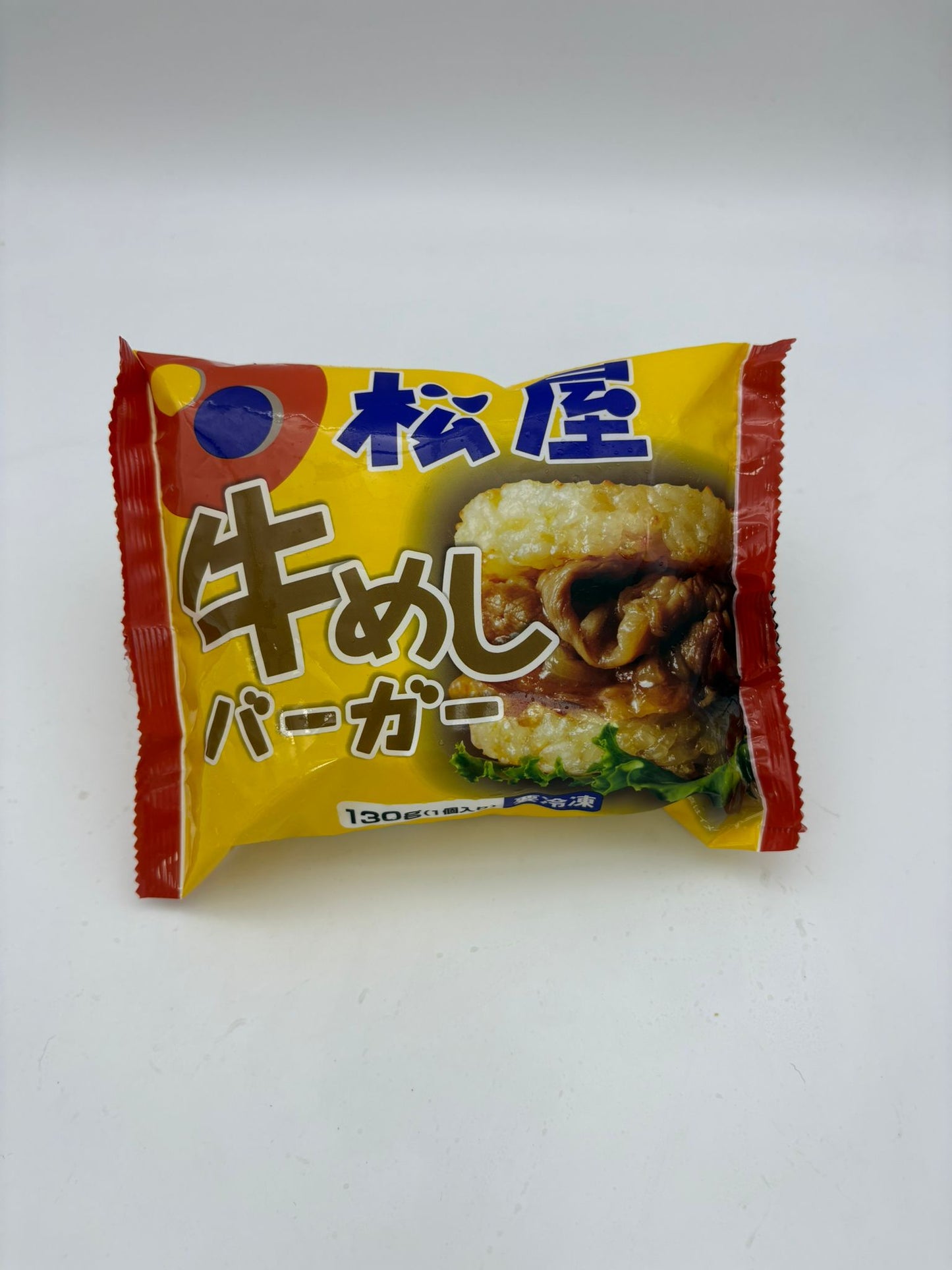 日本松屋牛肉米漢堡